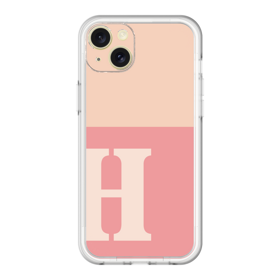 スリムプロテクションプレミアムケース［ オリジナル - initial two tone - H pink ］