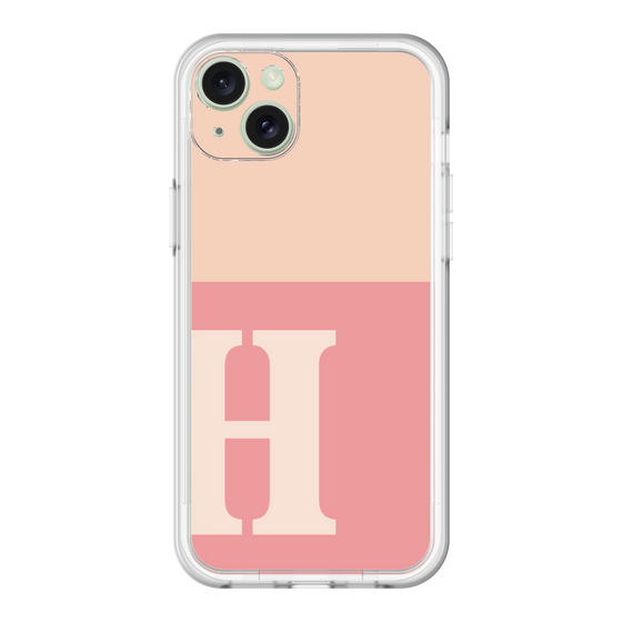 スリムプロテクションプレミアムケース［ オリジナル - initial two tone - H pink ］