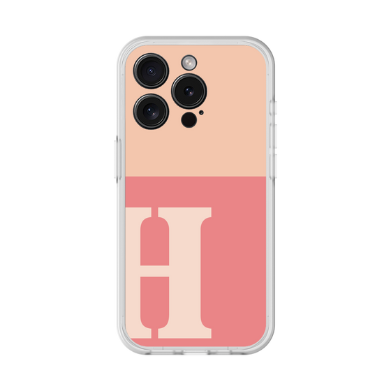 スリムプロテクションプレミアムケース［ オリジナル - initial two tone - H pink ］