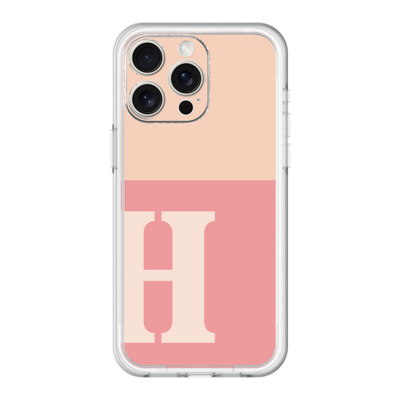 スリムプロテクションプレミアムケース［ オリジナル - initial two tone - H pink ］