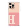 スリムプロテクションプレミアムケース［ オリジナル - initial two tone - H pink ］