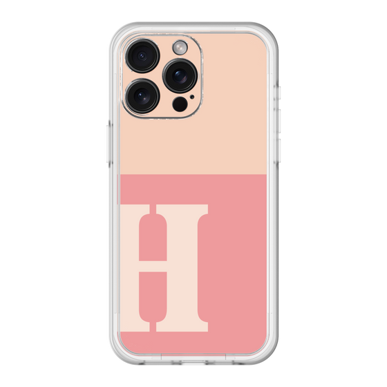 スリムプロテクションプレミアムケース［ オリジナル - initial two tone - H pink ］