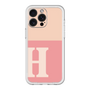 スリムプロテクションプレミアムケース［ オリジナル - initial two tone - H pink ］
