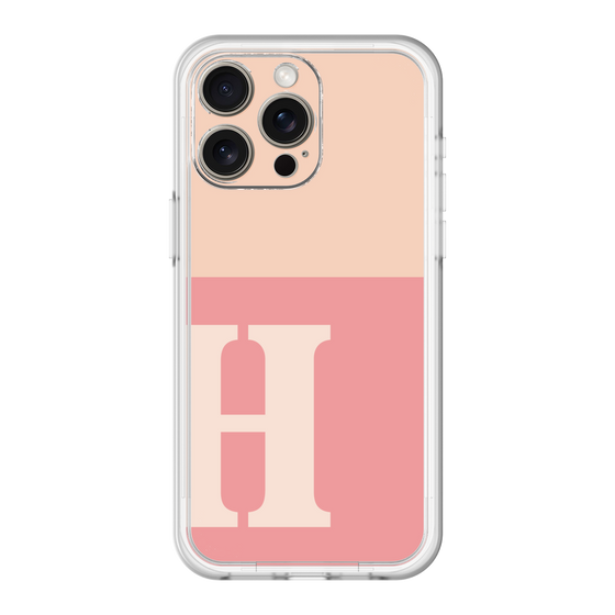 スリムプロテクションプレミアムケース［ オリジナル - initial two tone - H pink ］