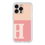 スリムプロテクションプレミアムケース［ オリジナル - initial two tone - H pink ］