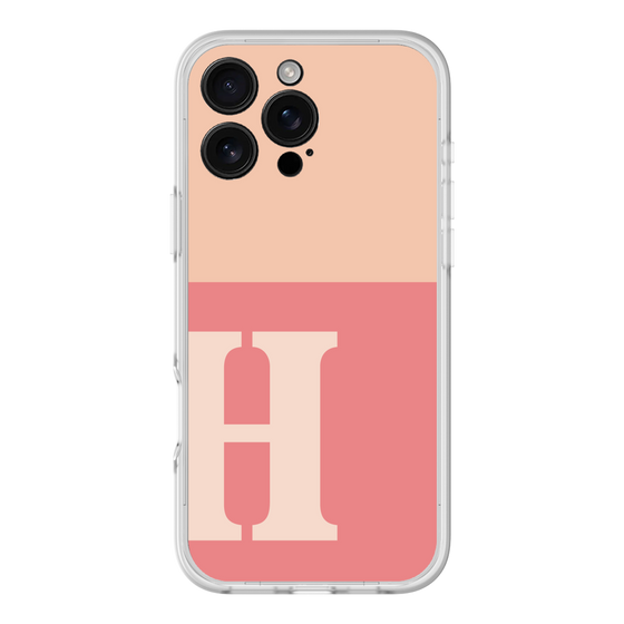 スリムプロテクションプレミアムケース［ オリジナル - initial two tone - H pink ］