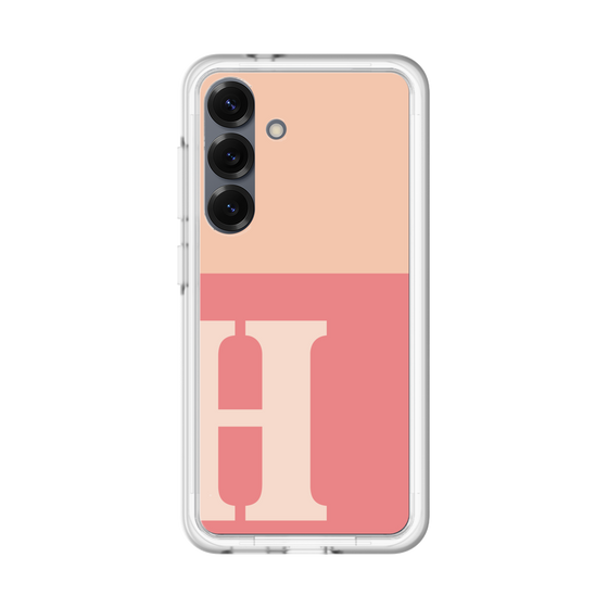 スリムプロテクションプレミアムケース［ オリジナル - initial two tone - H pink ］