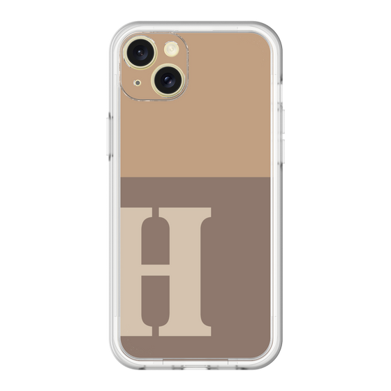 スリムプロテクションプレミアムケース［ オリジナル - initial two tone - H brown ］