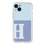 スリムプロテクションプレミアムケース［ オリジナル - initial two tone - H blue ］