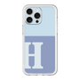 スリムプロテクションプレミアムケース［ オリジナル - initial two tone - H blue ］