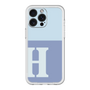 スリムプロテクションプレミアムケース［ オリジナル - initial two tone - H blue ］