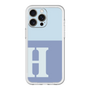 スリムプロテクションプレミアムケース［ オリジナル - initial two tone - H blue ］