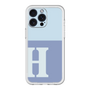 スリムプロテクションプレミアムケース［ オリジナル - initial two tone - H blue ］
