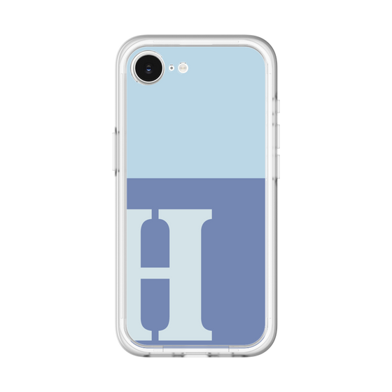 スリムプロテクションプレミアムケース［ オリジナル - initial two tone - H blue ］