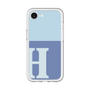 スリムプロテクションプレミアムケース［ オリジナル - initial two tone - H blue ］