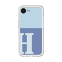 スリムプロテクションプレミアムケース［ オリジナル - initial two tone - H blue ］