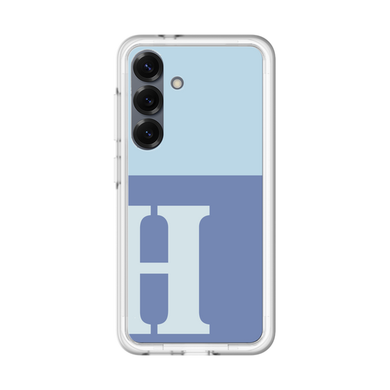 スリムプロテクションプレミアムケース［ オリジナル - initial two tone - H blue ］