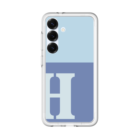 スリムプロテクションプレミアムケース［ オリジナル - initial two tone - H blue ］