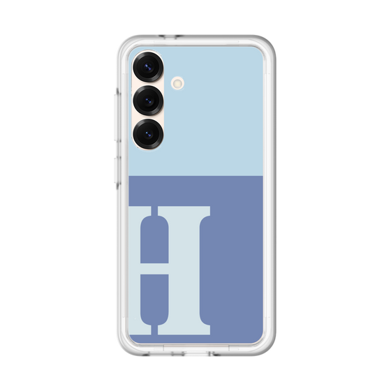 スリムプロテクションプレミアムケース［ オリジナル - initial two tone - H blue ］
