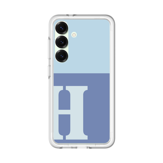 スリムプロテクションプレミアムケース［ オリジナル - initial two tone - H blue ］
