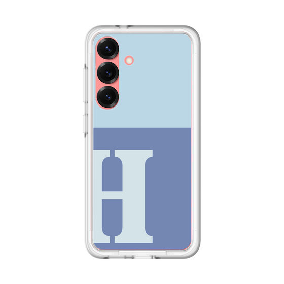 スリムプロテクションプレミアムケース［ オリジナル - initial two tone - H blue ］