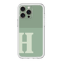スリムプロテクションプレミアムケース［ オリジナル - initial two tone - H green ］