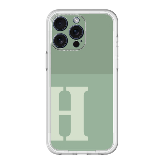 スリムプロテクションプレミアムケース［ オリジナル - initial two tone - H green ］
