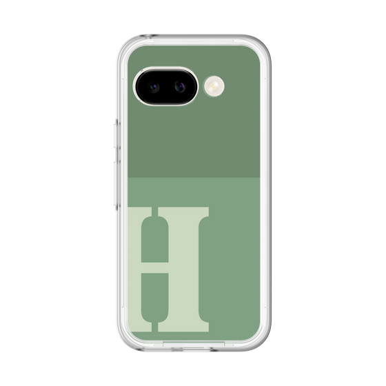 スリムプロテクションプレミアムケース［ オリジナル - initial two tone - H green ］