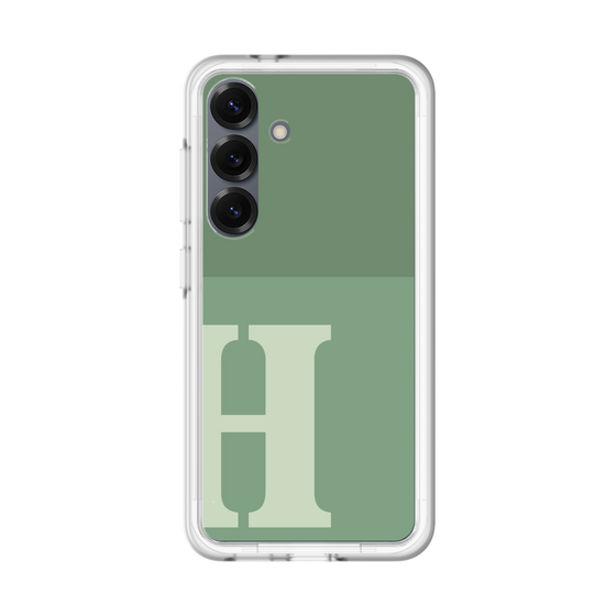 スリムプロテクションプレミアムケース［ オリジナル - initial two tone - H green ］