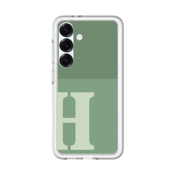 スリムプロテクションプレミアムケース［ オリジナル - initial two tone - H green ］