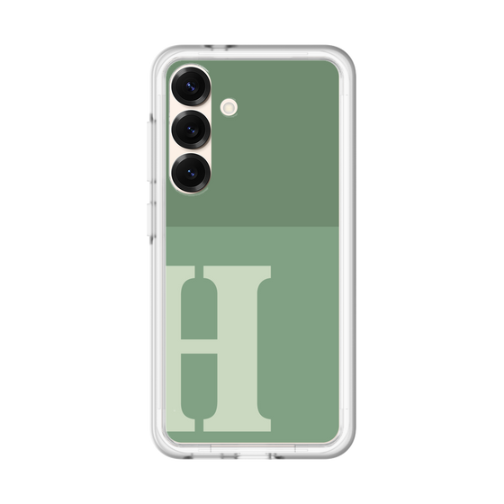 スリムプロテクションプレミアムケース［ オリジナル - initial two tone - H green ］