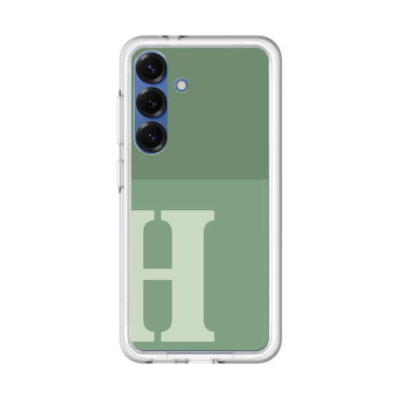 スリムプロテクションプレミアムケース［ オリジナル - initial two tone - H green ］