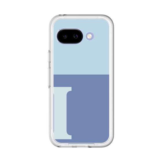 スリムプロテクションプレミアムケース［ オリジナル - initial two tone - I blue ］
