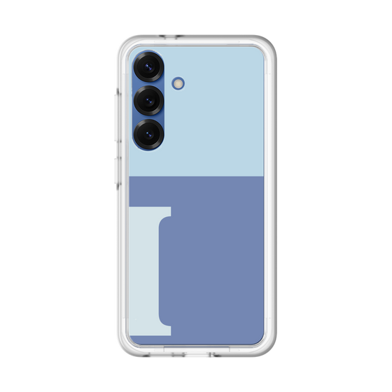 スリムプロテクションプレミアムケース［ オリジナル - initial two tone - I blue ］