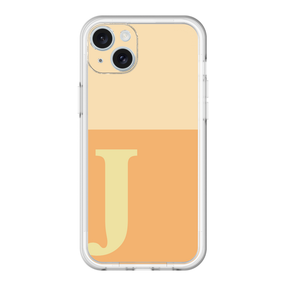 スリムプロテクションプレミアムケース［ オリジナル - initial two tone - J orange ］