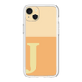 スリムプロテクションプレミアムケース［ オリジナル - initial two tone - J orange ］