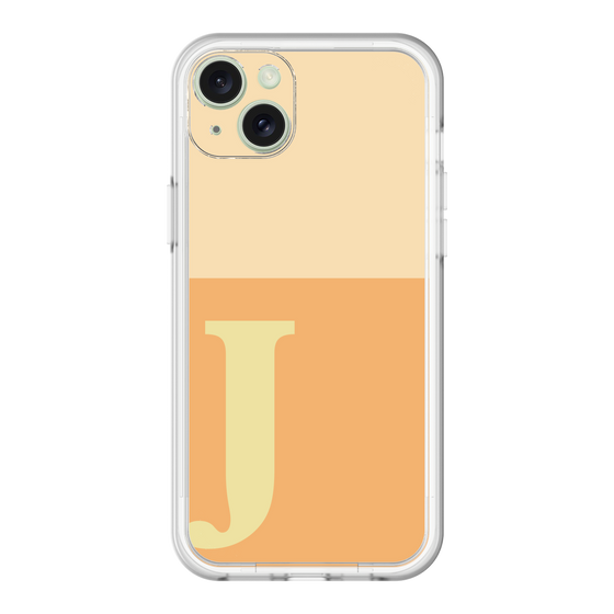 スリムプロテクションプレミアムケース［ オリジナル - initial two tone - J orange ］