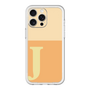 スリムプロテクションプレミアムケース［ オリジナル - initial two tone - J orange ］