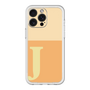 スリムプロテクションプレミアムケース［ オリジナル - initial two tone - J orange ］