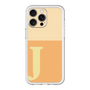 スリムプロテクションプレミアムケース［ オリジナル - initial two tone - J orange ］