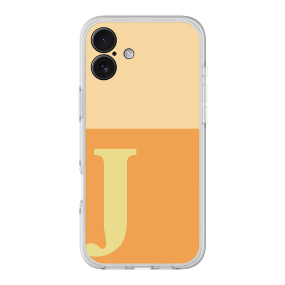 スリムプロテクションプレミアムケース［ オリジナル - initial two tone - J orange ］