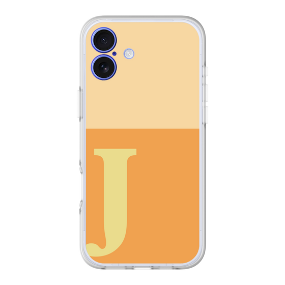 スリムプロテクションプレミアムケース［ オリジナル - initial two tone - J orange ］