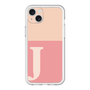 スリムプロテクションプレミアムケース［ オリジナル - initial two tone - J pink ］