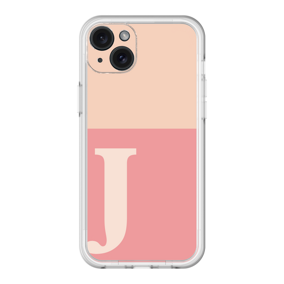 スリムプロテクションプレミアムケース［ オリジナル - initial two tone - J pink ］