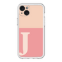 スリムプロテクションプレミアムケース［ オリジナル - initial two tone - J pink ］