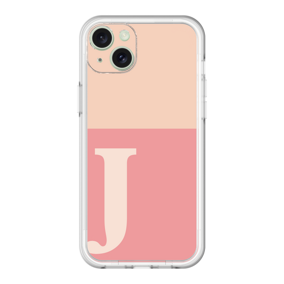 スリムプロテクションプレミアムケース［ オリジナル - initial two tone - J pink ］