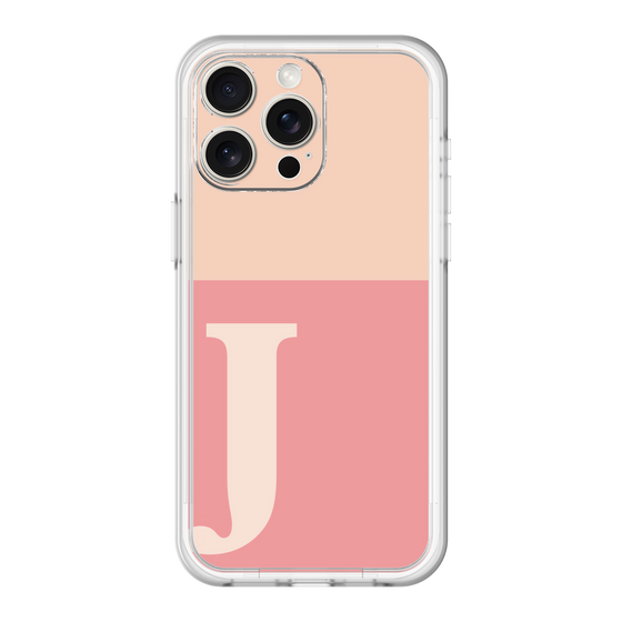 スリムプロテクションプレミアムケース［ オリジナル - initial two tone - J pink ］