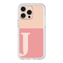 スリムプロテクションプレミアムケース［ オリジナル - initial two tone - J pink ］