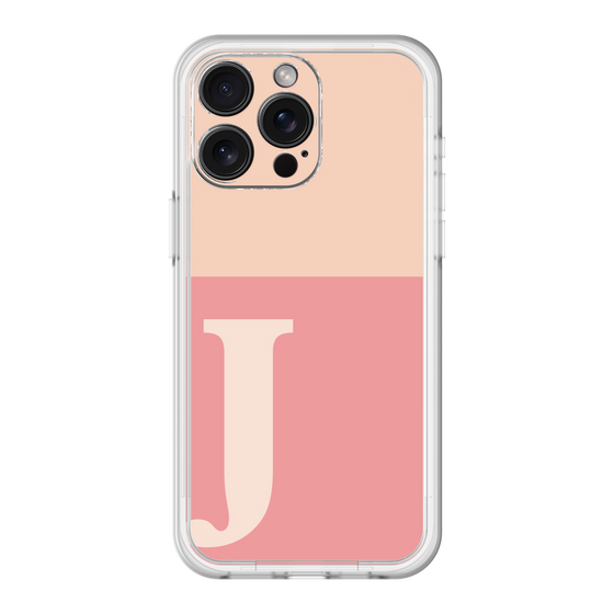 スリムプロテクションプレミアムケース［ オリジナル - initial two tone - J pink ］