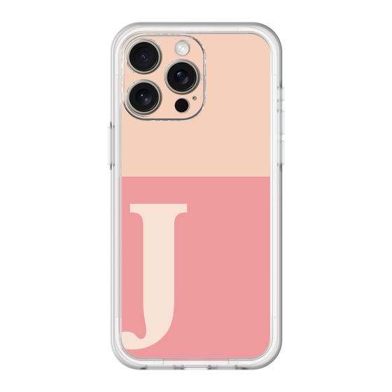 スリムプロテクションプレミアムケース［ オリジナル - initial two tone - J pink ］
